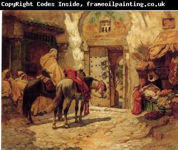 unknow artist Arab or Arabic people and life. Orientalism oil paintings  438
